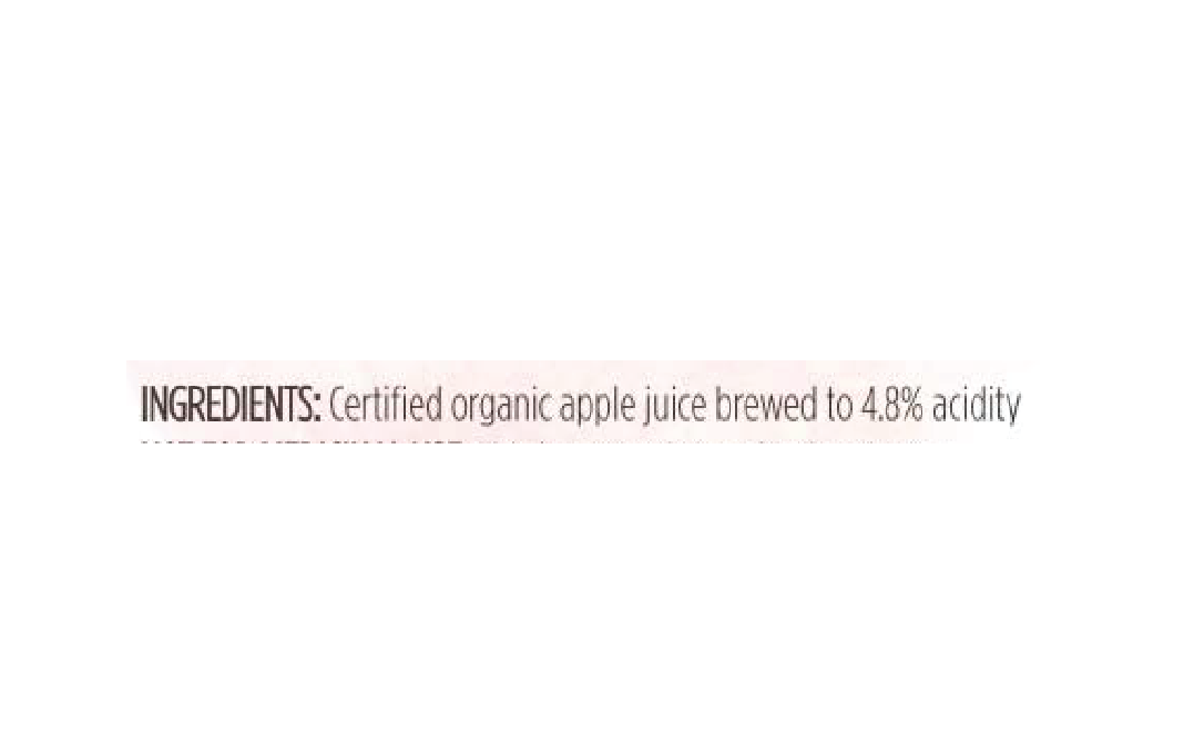 Farm Naturelle Apple Cider Vinegar with the mother   Glass Bottle  500 millilitre